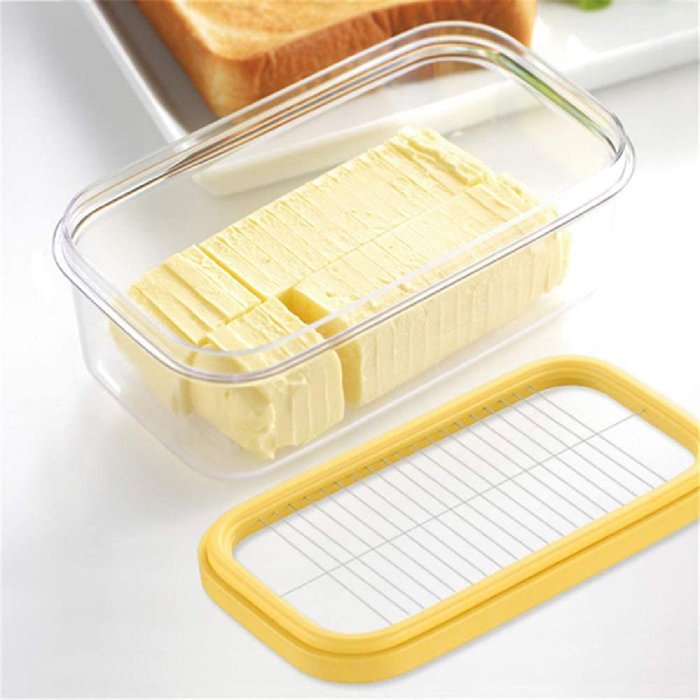 Prep & Savour Butter Tub Box With Lid And Slicer For Butter Stick